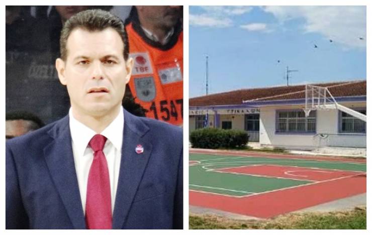 Τρίκαλα Ημαθίας: Ο Δημήτρης Ιτούδης θα εγκαινιάσει το γήπεδο μπάσκετ που δώρισε στον τόπο καταγωγής του