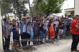 Διαμαρτυρία προσφύγων στο στρατόπεδο Αλεξάνδρειας (Φώτο)-Την Τρίτη 8 Μαϊου