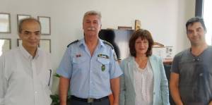Επίσκεψη Φρόσως Καρασαρλίδου στην Αστυνομική Διεύθυνση Ημαθίας
