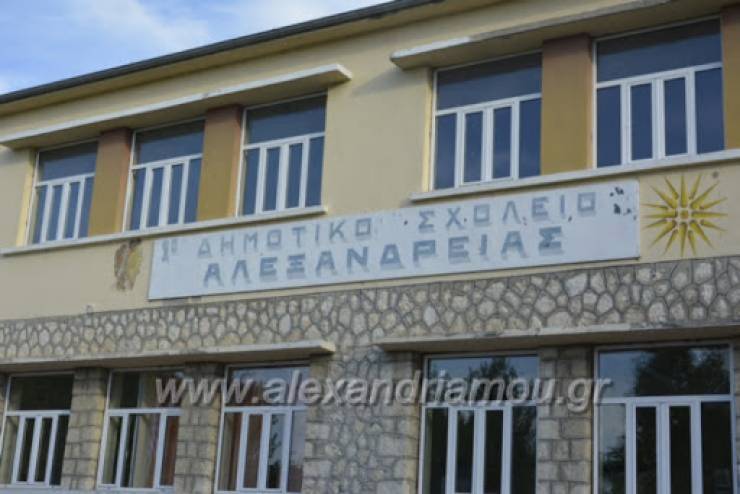 To 1ο Δημοτικό Σχολείο Αλεξάνδρειας ευχαριστεί τα Μακεδονικά Εκκοκκιστήρια Βάμβακος και τον κ. Κρουστάλλη Ευάγγελο