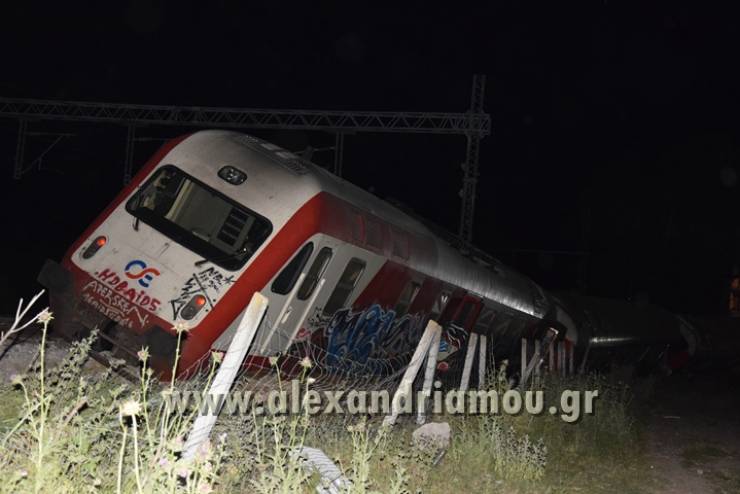 Εκτροχιασμός τρένου στο Άδενδρο Θεσσαλονίκης