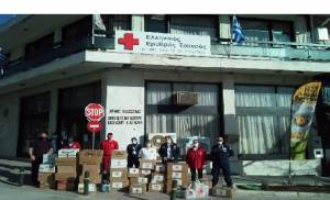 To Περιφερειακό Τμήμα Αλεξάνδρειας του Ελληνικού Ερυθρού Σταυρού παρέδωσε τρόφιμα στους πληγέντες από τους σεισμούς στην Ελασσόνα
