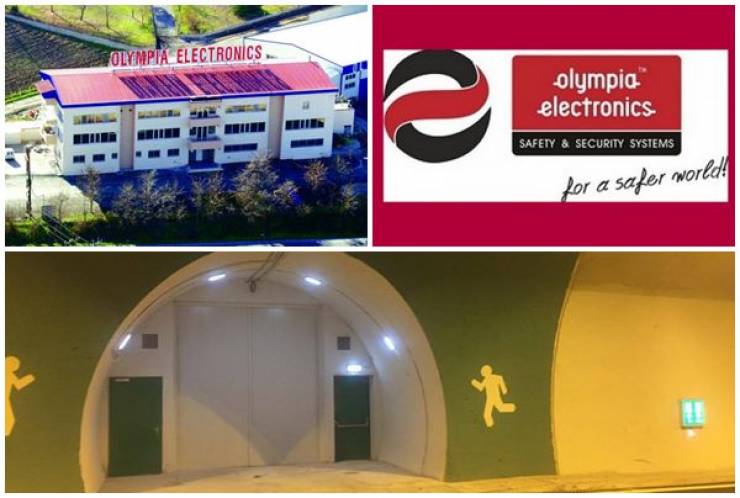 OLYMPIA ELECTRONICS A.E. :Τοποθέτηση φωτιστικών ασφαλείας στα τούνελ της Ιόνιας Οδού