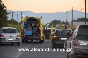 Τροχαίο ατύχημα με μηχανή στην ΠΕΟ Αλεξάνδρειας-Βέροιας