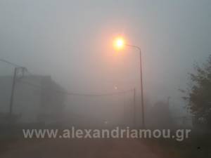 Ορατότης μηδέν! - Η ομίχλη «έπνιξε» τo Δήμο Αλεξάνδρειας τις πρωινές ώρες