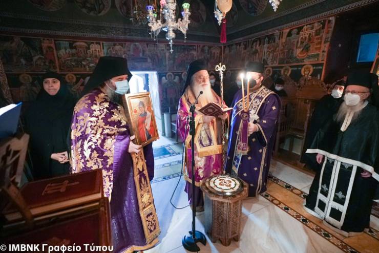 Πρώτη Προηγιασμένη στην Ι. Μονή Αγίων Πάντων Βεργίνης για την εορτή του Οσίου Χριστοδούλου (ΦΩΤΟ)