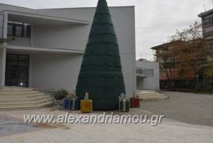 Σε… Χριστουγεννιάτικους ρυθμούς το κέντρο της Αλεξάνδρειας- Ξεκίνησε ο στολισμός(φώτο)