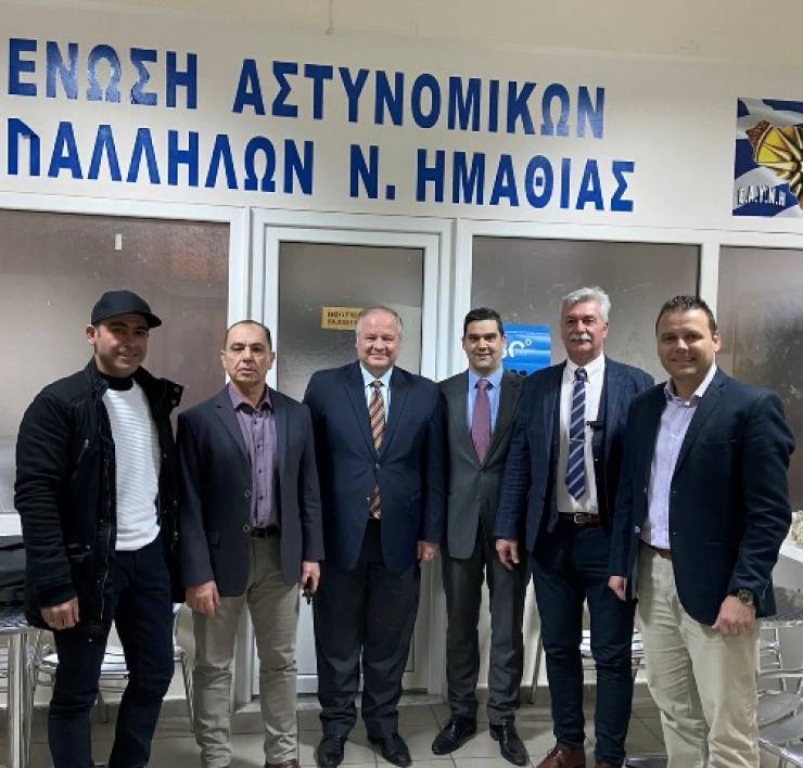 Την Διεύθυνση Αστυνομίας Ημαθίας επισκέφτηκε ο Γενικός Γραμματέας Δημόσιας Τάξης Κωνσταντίνος Τσουβάλας