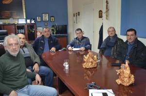 Συνάντηση του αντιπεριφερειάρχη Ημαθίας Κώστα Καλαϊτζίδη με εκπροσώπους του Αγροτικού Συλλόγου Βέροιας