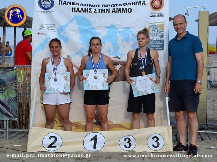 Δύο αργυρά μετάλλια στο Πανελλήνιο πρωτάθλημα πάλης στην άμμο για τον Ημαθίωνα Αλεξάνδρειας