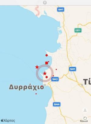 Ισχυρότατος σεισμός βόρεια της Αλβανίας 6,4 Ρίχτερ