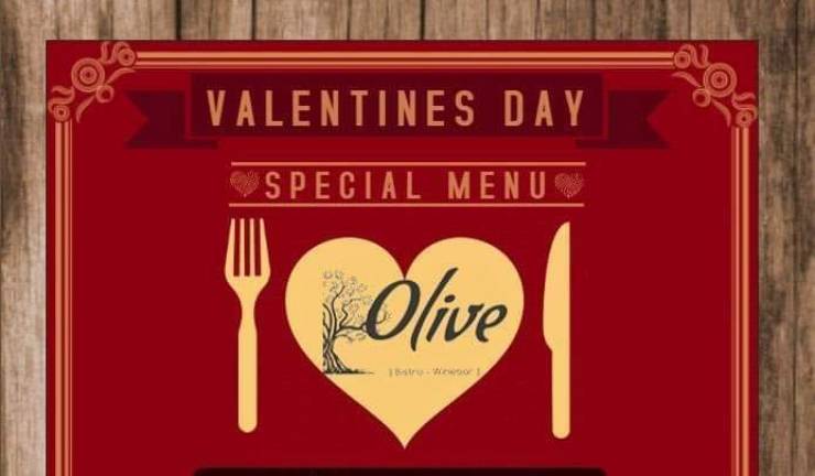 Γιορτάστε την Ημέρα των Ερωτευμένων στο OLIVE με μοναδικό Special Menu!