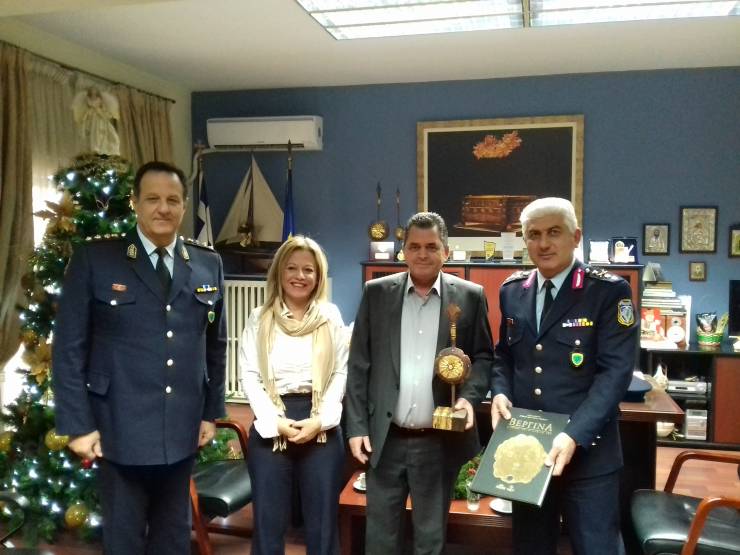 Επίσκεψη του νέου Αστυνομικού Διευθυντή Κεντρικής Μακεδονίας στον Αντιπεριφερειάρχη Ημαθίας Κώστα Καλαϊτζίδη
