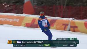 Ολοκληρώθηκε η αγωνιστική παρουσία του Πετράκη στους Χειμερινούς Παραολυμπιακούς Αγώνες PyeongChang2018