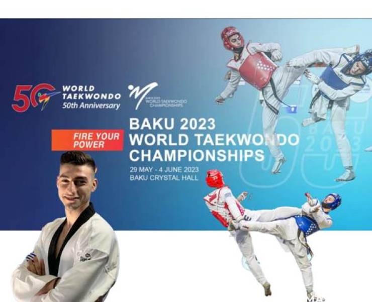 O Κωνσταντίνος Χαμαλίδης αναχωρεί για το Παγκόσμιο Πρωτάθλημα Τaekwondo στο Αζερμπαϊτζάν
