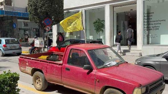 Μηχανοκίνητη πορεία στο Κέντρο της Βέροιας από την Ενωτική Ομοσπονδία Αγροτικών Συλλόγων Ημαθίας