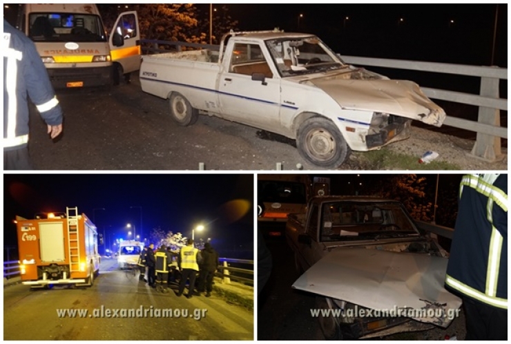 Τροχαίο ατύχημα  στην αερογέφυρα Νησελίου με τραυματία