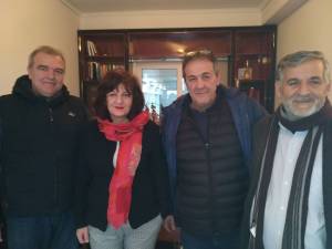 Φρόσω Καρασαρλίδου: Επίσκεψη σε τοπικούς επιχειρηματίες και μέλη της διοίκησης του Επιμελητηρίου