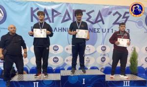 Χάλκινος ο Παρασκευάς Θεοδώρου στους Πανελλήνιους Αγώνες πάλης Κ13!