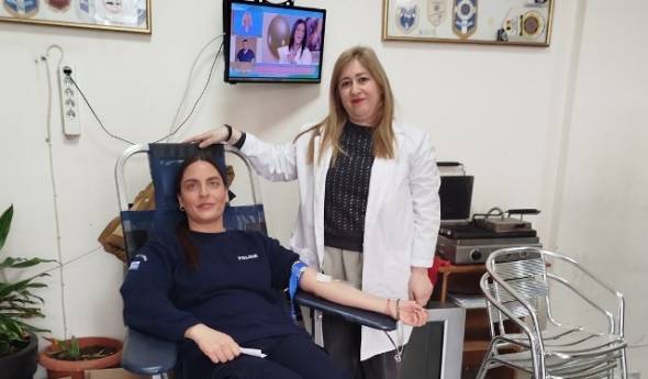 Εθελοντική αιμοδοσία από την Ένωση Αστυνομικών Υπαλλήλων Νομού Ημαθίας
