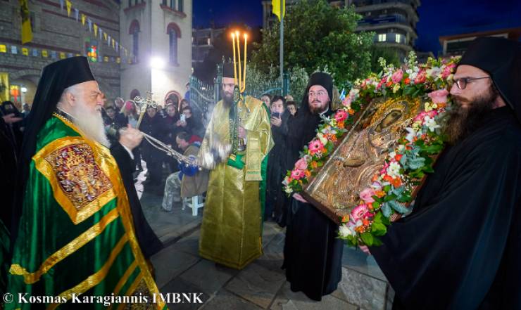 Υποδοχή Ιεράς Εικόνος Παναγίας Δοβρά και Πανηγυρικός Εσπερινός για τον πολιούχο της Βεροίας