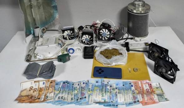 Ημαθία: Έστησε στο σπίτι του ένα πλήρως εξοπλισμένο εργαστήρι κάνναβης
