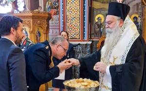 Δοξολογία για τον προστάτη της Ελληνικής Αστυνομίας Άγιο Αρτέμιο στη Βέροια