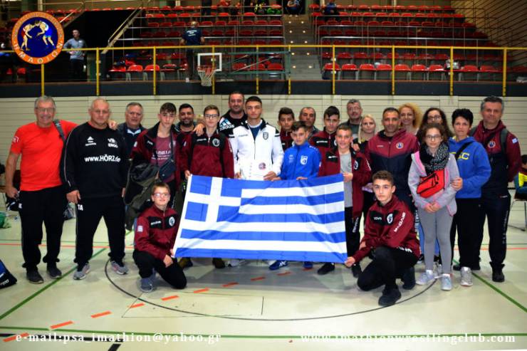 Ένα χρυσό μετάλλιο και εμπειρίες για τους παλαιστές της Αλεξάνδρειας σε διεθνές τουρνουά της Γερμανίας