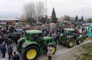 Oι ροδακινοπαραγωγοί στους δρόμους της Θεσσαλονίκης στο πλαίσιο του Περιφερειακού Αναπτυξιακού Συνεδρίου Κεντρικής Μακεδονίας