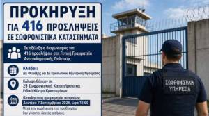 &Sigma;&epsilon; &epsilon;&xi;έ&lambda;&iota;&xi;&eta; &omicron; &delta;&iota;&alpha;&gamma;&omega;&nu;&iota;&sigma;&mu;ό&sigmaf; &gamma;&iota;&alpha; 416 &pi;&rho;&omicron;&sigma;&lambda;ή&psi;&epsilon;&iota;&sigmaf; &sigma;&epsilon; &sigma;&omega;&phi;&rho;&omicron;&nu;&iota;&sigma;&tau;&iota;&kappa;ά &kappa;&alpha;&tau;&alpha;&sigma;&tau;ή&mu;&alpha;&tau;&alpha;