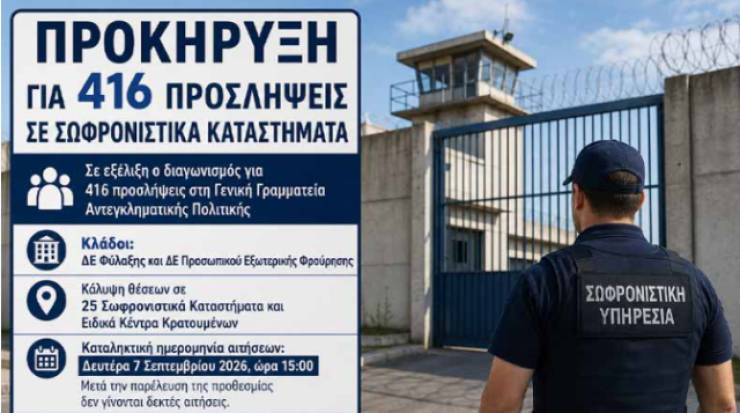 &Sigma;&epsilon; &epsilon;&xi;έ&lambda;&iota;&xi;&eta; &omicron; &delta;&iota;&alpha;&gamma;&omega;&nu;&iota;&sigma;&mu;ό&sigmaf; &gamma;&iota;&alpha; 416 &pi;&rho;&omicron;&sigma;&lambda;ή&psi;&epsilon;&iota;&sigmaf; &sigma;&epsilon; &sigma;&omega;&phi;&rho;&omicron;&nu;&iota;&sigma;&tau;&iota;&kappa;ά &kappa;&alpha;&tau;&alpha;&sigma;&tau;ή&mu;&alpha;&tau;&alpha;