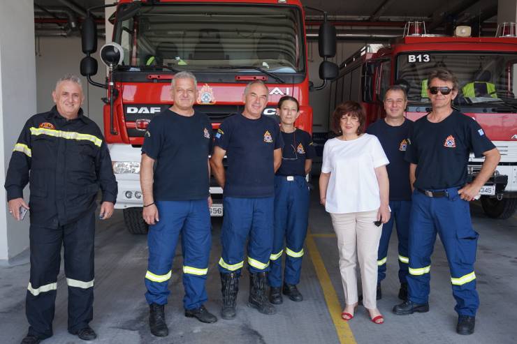 Για τη λειτουργία και την υπηρεσιακή ετοιμότητα της Πυροσβεστικής Υπηρεσίας Βέροιας ενημερώθηκε η Φρόσω Καρασαρλίδου