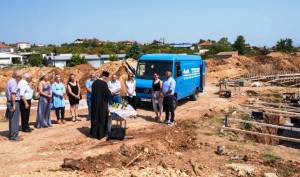 Η τελετή αγιασμού για την έναρξη εργασιών της κατασκευής του νέου ΚΔΗΦ στην Πατρίδα Βέροιας