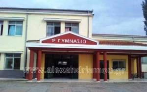 &Tau;&omicron; 1&omicron; &Gamma;&upsilon;&mu;&nu;ά&sigma;&iota;&omicron; &Alpha;&lambda;&epsilon;&xi;ά&nu;&delta;&rho;&epsilon;&iota;&alpha;&sigmaf; &sigma;&upsilon;&gamma;&chi;&alpha;ί&rho;&epsilon;&iota; &theta;&epsilon;&rho;&mu;ά &tau;&omicron;&upsilon;&sigmaf; &mu;&alpha;&theta;&eta;&tau;έ&sigmaf; &tau;&omicron;&upsilon; &pi;&omicron;&upsilon; &delta;&iota;&alpha;&kappa;&rho;ί&theta;&eta;&kappa;&alpha;&nu; &sigma;&tau;&omicron;&nu; &Delta;&iota;&alpha;&gamma;&omega;&nu;&iota;&sigma;&mu;ό &Mu;&alpha;&theta;&eta;&mu;&alpha;&tau;&iota;&kappa;ώ&nu; &laquo;&Kappa;&alpha;&rho;&alpha;&theta;&epsilon;&omicron;&delta;&omega;&rho;ή&raquo;