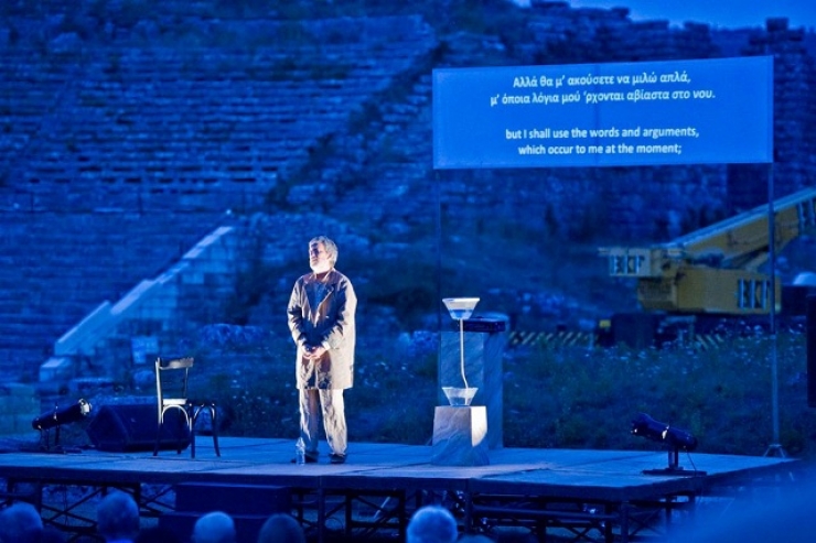 Η παράσταση ΠΛΑΤΩΝΑ ΑΠΟΛΟΓΙΑ ΣΩΚΡΑΤΗ στο Άλσος Βεροίας