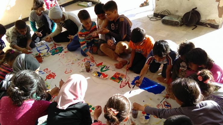 Νέα δράση με δημιουργική απασχόληση με τα προσφυγόπουλα στο 722 στην Αλεξάνδρεια