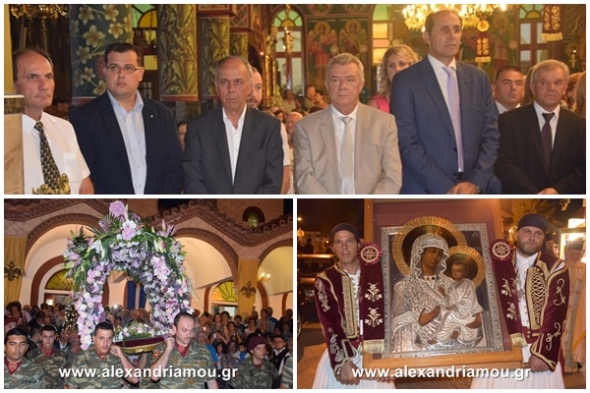 Λιτανεία της Ιερής εικόνας της Παναγίας στην Αλεξάνδρεια (Φώτο - βίντεο)