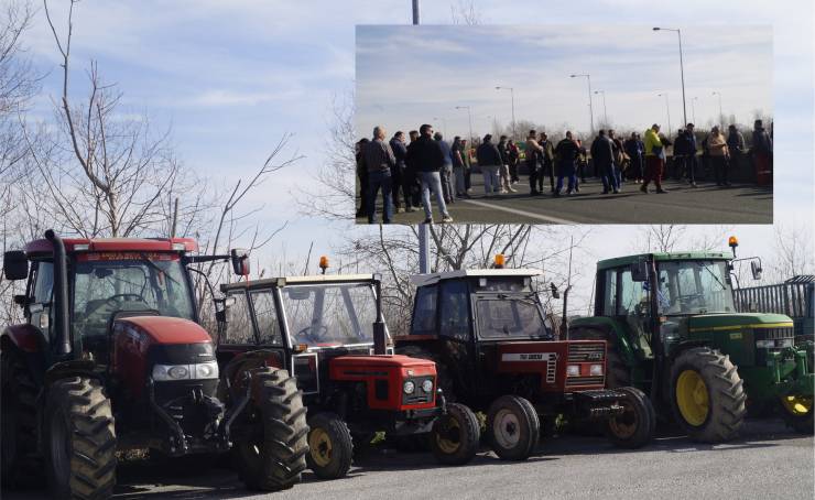 Κλείνουν και την Πέμπτη οι αγρότες της Αλεξάνδρειας την Εγνατία οδό στο ρεύμα προς Βέροια