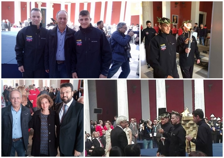 O Nίκος Τουλίκας παρέδωσε τη Φλόγα της Ελπίδας για τους Παγκόσμιους Χειμερινούς Αγώνες Special Olympics στην Αυστρία