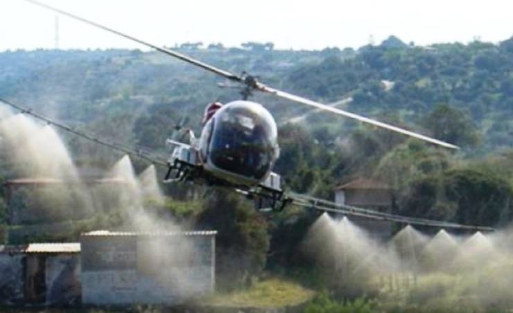 Αεροψεκασμός στις ρυζοκαλλιέργειες του αρδευτικού δικτύου Κλειδίου την Παρασκευή 5 Αυγούστου