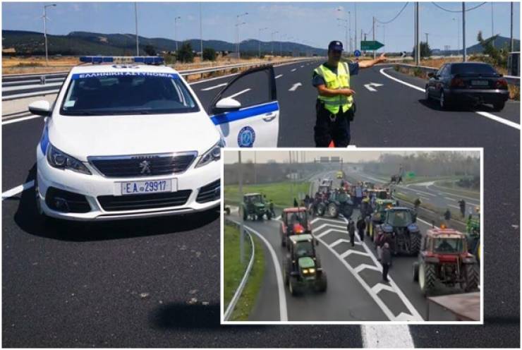 Διεύθυνση Αστυνομίας Ημαθίας: Εκτροπή Οχημάτων στην Εγνατία Οδό λόγω Αγροτικών Κινητοποιήσεων