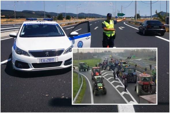 Διεύθυνση Αστυνομίας Ημαθίας: Εκτροπή Οχημάτων στην Εγνατία Οδό λόγω Αγροτικών Κινητοποιήσεων