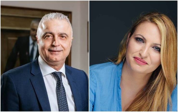 Ο Υφυπουργός Ανάπτυξης Λάζαρος Τσαβδαρίδης στις εκδηλώσεις για την Επέτειο Απελευθέρωσης της Νάουσας - Παρούσα και η Έλενα Σώκου