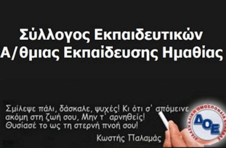 Αυτό είναι το νέο Δ.Σ. του Συλλόγου Εκπαιδευτικών της Π.Ε. Ημαθίας