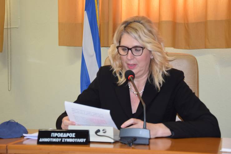 Η Όλγα Μοσχοπούλου, Πρόεδρος του Δημοτικού Συμβουλίου Αλεξάνδρειας