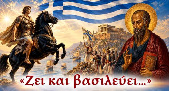 &Mu;&omicron;&upsilon;&sigma;&iota;&kappa;&omicron;&chi;&omicron;&rho;&epsilon;&upsilon;&tau;&iota;&kappa;ή &epsilon;&kappa;&delta;ή&lambda;&omega;&sigma;&eta; &mu;&epsilon; &tau;ί&tau;&lambda;&omicron;: &laquo;&Zeta;&epsilon;&iota; &kappa;&alpha;&iota; &beta;&alpha;&sigma;&iota;&lambda;&epsilon;ύ&epsilon;&iota;&hellip;&raquo; &sigma;&tau;&omicron; &Pi;&nu;&epsilon;&upsilon;&mu;&alpha;&tau;&iota;&kappa;ό &Kappa;έ&nu;&tau;&rho;&omicron; &Alpha;&lambda;&epsilon;&xi;ά&nu;&delta;&rho;&epsilon;&iota;&alpha;&sigmaf;