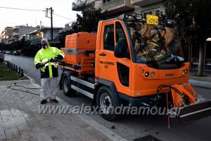 Δήμος Αλεξάνδρειας : Απολύμανση και πλύσιμο κοινόχρηστων χώρων στην πόλη της Αλεξάνδρειας