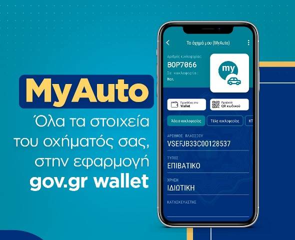 Και επίσημα στο Gov.gr Wallet άδεια, δίπλωμα, ΚΤΕΟ, ασφαλιστήριο