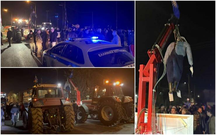 Αγρότες Αλεξάνδρειας: Συμβολικός αποκλεισμός της ΠΕΟ Αλεξάνδρειας - Κατερίνης στο ύψος των γραμμών του ΟΣΕ