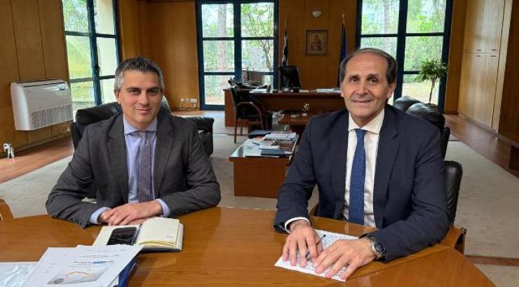 Συνάντηση Βεσυρόπουλου με τον Υπουργό Υποδομών και Μεταφορών για το μεγάλο αρδευτικό έργο Βεργίνας - Μελίκης – Κυψέλης - Αιγινίου